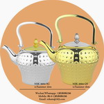 tea pot with hammer dots all